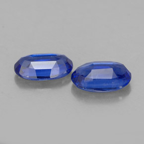 Gemas de cianita azul natural de  ct, corte óvalo, VS