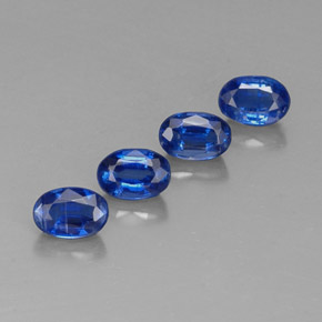 Gemas de cianita azul natural de  ct, corte óvalo, VS-SI