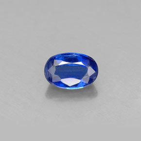 Cianita azul natural de 0,71 ct, corte óvalo, VS-SI