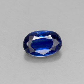 Cianita Azul oscuro natural de 0.65 ct, Corte Óvalo, VS-SI