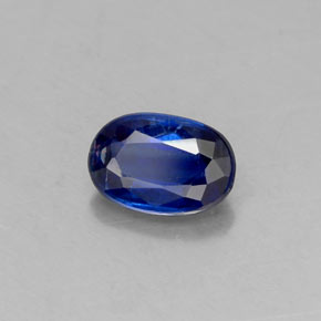 Cianita Azul oscuro natural de 0.65 ct, Corte Óvalo, VS-SI