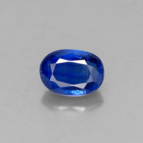 Cianita Azul oscuro natural de 0.74 ct, Corte Óvalo, VS-SI