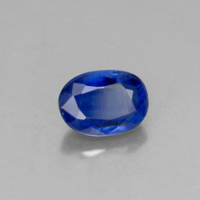 Cianita Azul oscuro natural de 0.74 ct, Corte Óvalo, VS-SI
