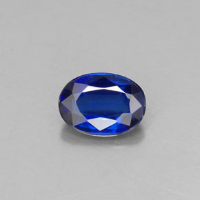Cianita azul natural de 0,94 ct, corte óvalo, VS
