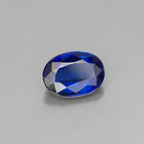 Cianita azul natural de 0,94 ct, corte óvalo, VS