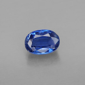 Cianita azul natural de 0,72 ct, corte óvalo, VS-SI