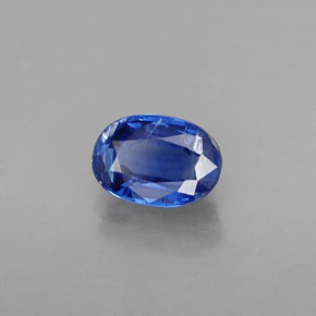 Cianita azul natural de 0,72 ct, corte óvalo, VS-SI