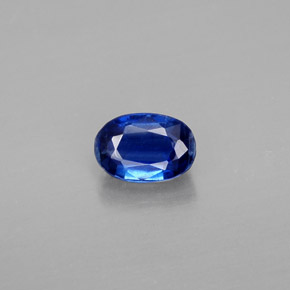 Cianita azul natural de 0,80 ct, corte óvalo, VS-SI