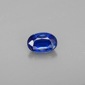 Cianita azul natural de 0,56 ct, corte óvalo, VS