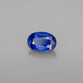 Cianita azul natural de 0,56 ct, corte óvalo, VS