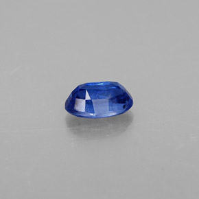 Cianita azul natural de 0,56 ct, corte óvalo, VS