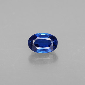 Cianita azul natural de 0,68 ct, corte óvalo, VS-SI