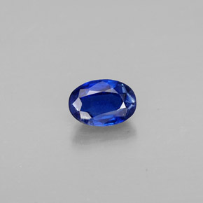 Cianita azul natural de 0,68 ct, corte óvalo, VS