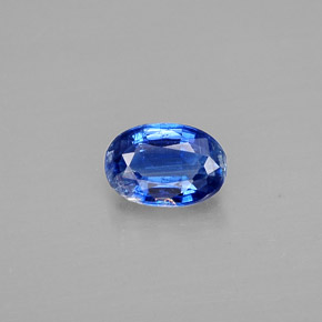 Cianita Azul oscuro natural de 0.63 ct, Corte Óvalo, SI