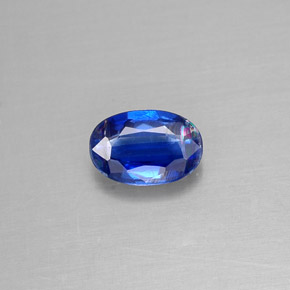 Cianita azul natural de 0,58 ct, corte óvalo, VS-SI