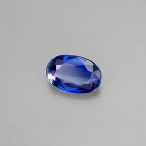 Cianita azul natural de 0,58 ct, corte óvalo, VS-SI