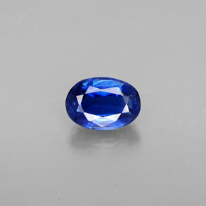 Cianita azul natural de 0,71 ct, corte óvalo, VS