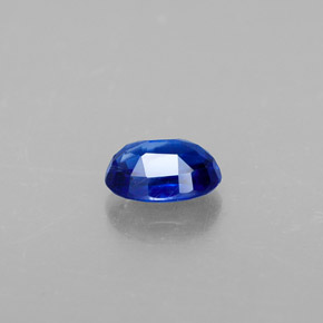 Cianita azul natural de 0,71 ct, corte óvalo, VS