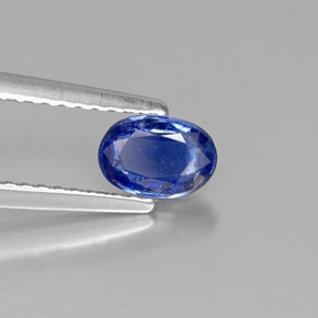 Cianita azul natural de 0,61 ct, corte óvalo, SI