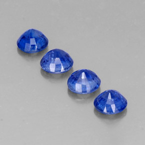 Gemas de cianita azul natural de  ct, corte redondo, SI