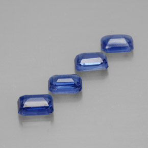Gemas de cianita azul natural de  ct, corte esmeralda, VS-SI