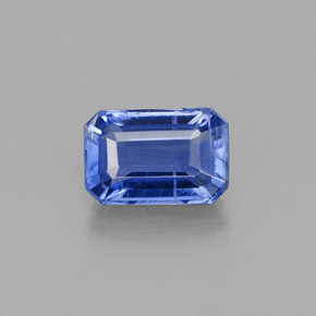 Cianita Azul natural de 0.83 ct, corte esmeralda, VS-SI