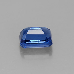 Cianita azul natural de 1,01 ct, corte esmeralda, VS