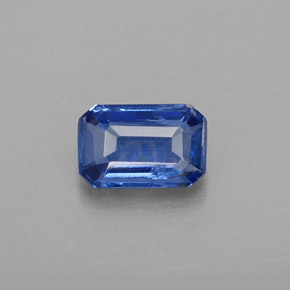 Cianita Azul natural de 0.58 ct, corte esmeralda, VS-SI