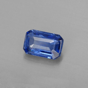 Cianita Azul natural de 0.58 ct, corte esmeralda, VS-SI