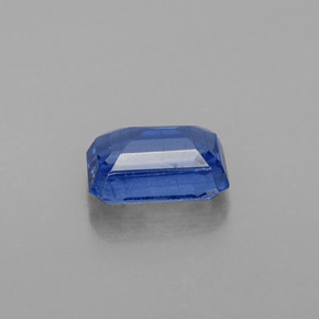 Cianita Azul natural de 0.75 ct, corte esmeralda, SI