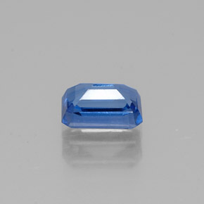 Cianita azul natural de 0,76 ct, corte esmeralda, VS