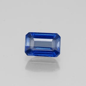 Cianita Azul natural de 0.83 ct, corte esmeralda, VS-SI