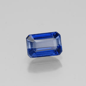 Cianita Azul natural de 0.83 ct, corte esmeralda, VS-SI