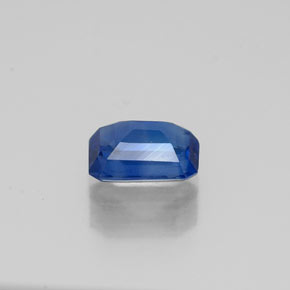 Cianita azul natural de 0,64 ct, corte esmeralda, VS-SI