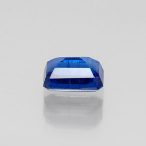 Cianita azul natural de 0,90 ct, corte esmeralda, VS-SI