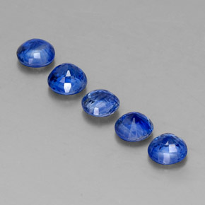 Gemas de cianita azul natural de  ct, corte redondo, VS-SI