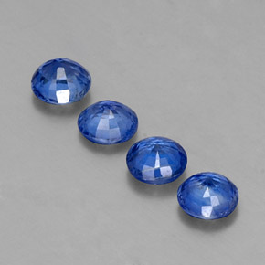 Gemas de cianita azul natural de  ct, corte redondo, VS-SI