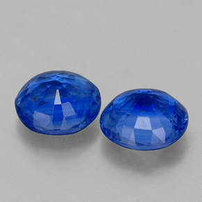 Gemas de Cianita Azul natural de  ct, Corte Redondo, VS-SI