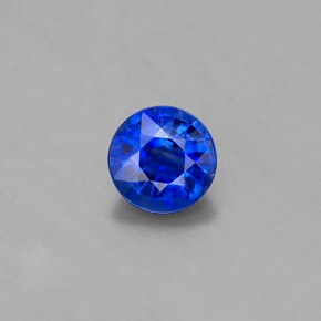 Cianita Azul natural de 0.50 ct, Corte Redondo, VS
