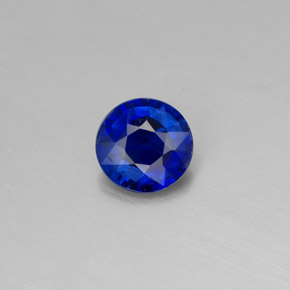 Cianita Azul natural de 0.44 ct, Corte Redondo, VS-SI