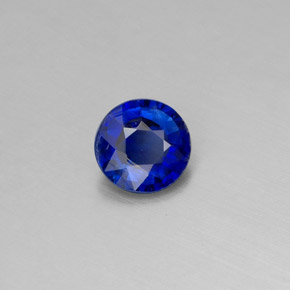 Cianita Azul natural de 0.44 ct, Corte Redondo, VS-SI