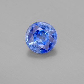 Cianita Azul natural de 1.44 ct, Corte Redondo, SI