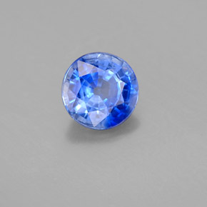 Cianita Azul natural de 1.44 ct, Corte Redondo, SI