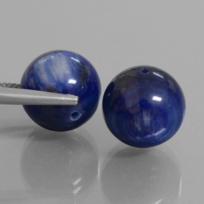Gemas de cianita azul natural de  ct, esfera / bola, opaco
