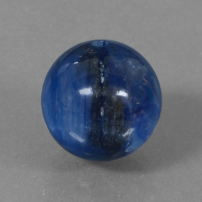 Cianita Azul natural de 15.55 ct, Esfera / Bola, Opaco