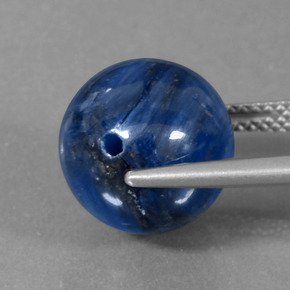 Cianita Azul natural de 15.55 ct, Esfera / Bola, Opaco