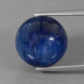 Cianita Azul natural de 16.04 ct, Esfera / Bola, Opaco