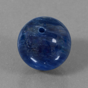 Cianita Azul natural de 16.04 ct, Esfera / Bola, Opaco