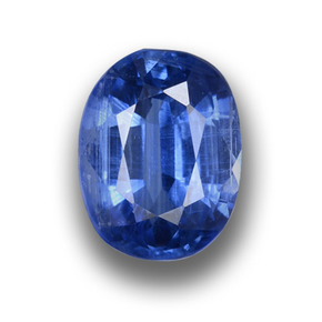 Cianita azul natural de 1,37 ct, corte óvalo, VS-SI
