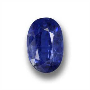Cianita azul natural de 1,11 ct, corte óvalo, VS-SI